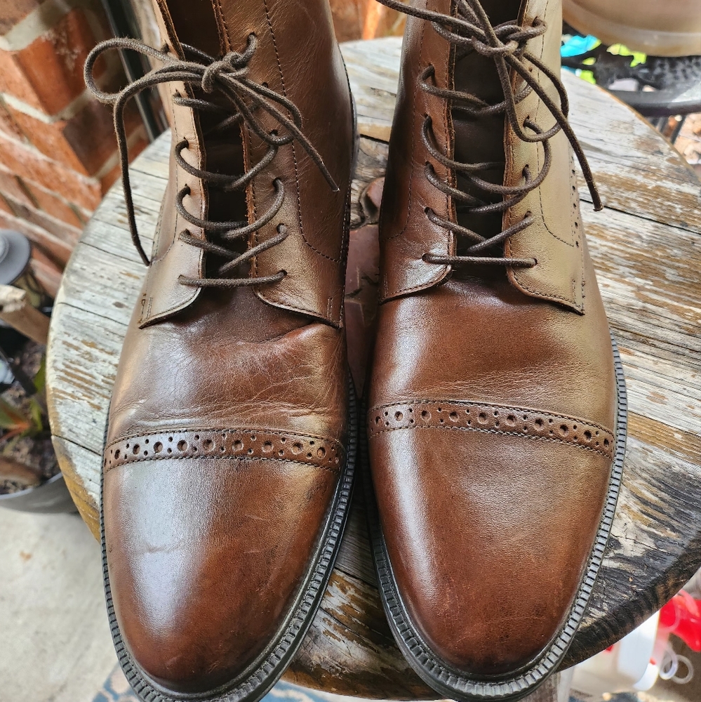 Men Ankle Leather Boots By Stafford